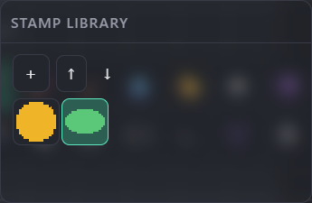 Stamp library panel